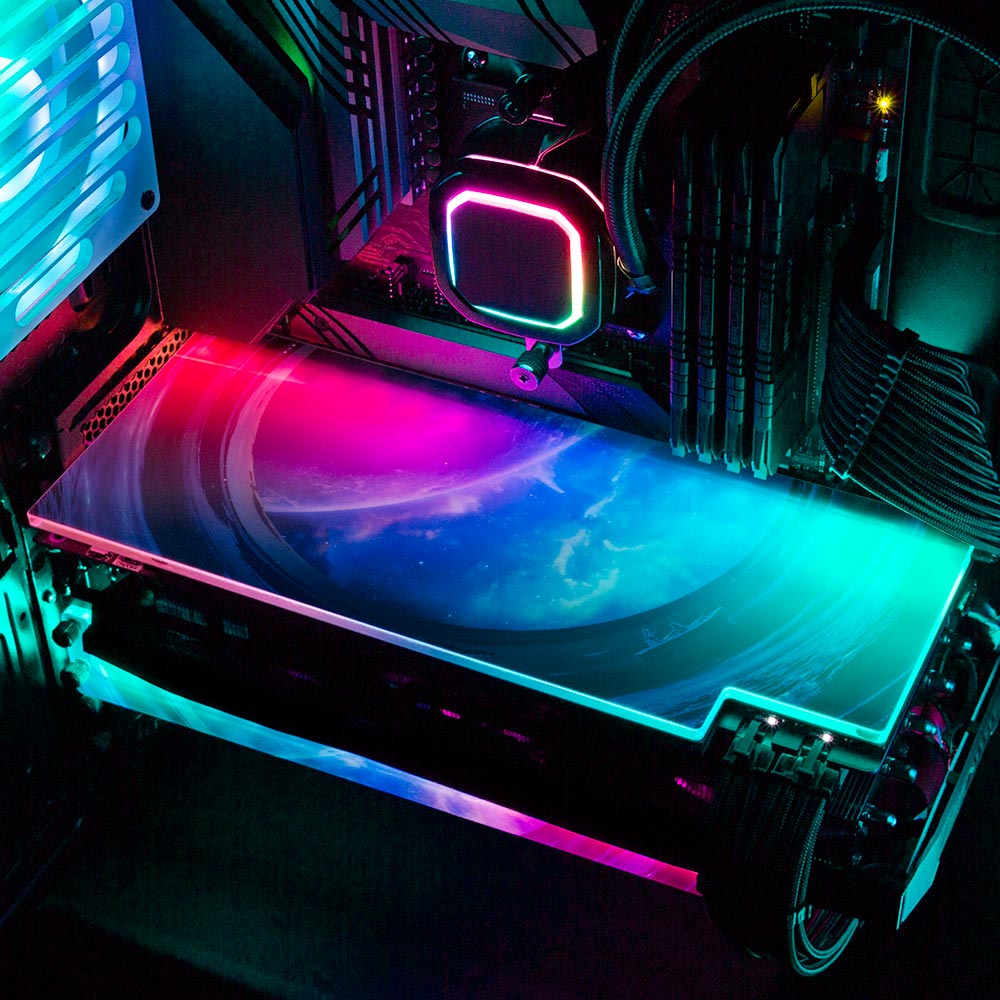 Glowing Night RGB GPU Backplate - Ismaeel Shaikh - V1Tech