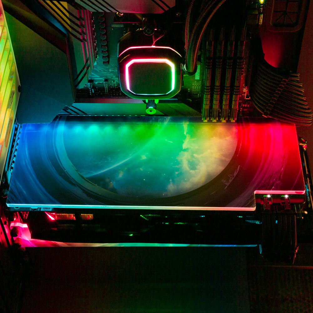 Glowing Night RGB GPU Backplate - Ismaeel Shaikh - V1Tech