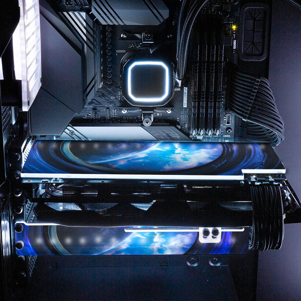 Glowing Night RGB GPU Support Bracket - Ismaeel Shaikh - V1Tech