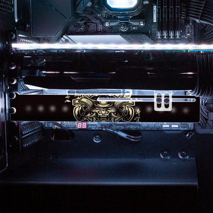 Gold Samurai RGB GPU Support Bracket - Daniele Caruso - V1Tech