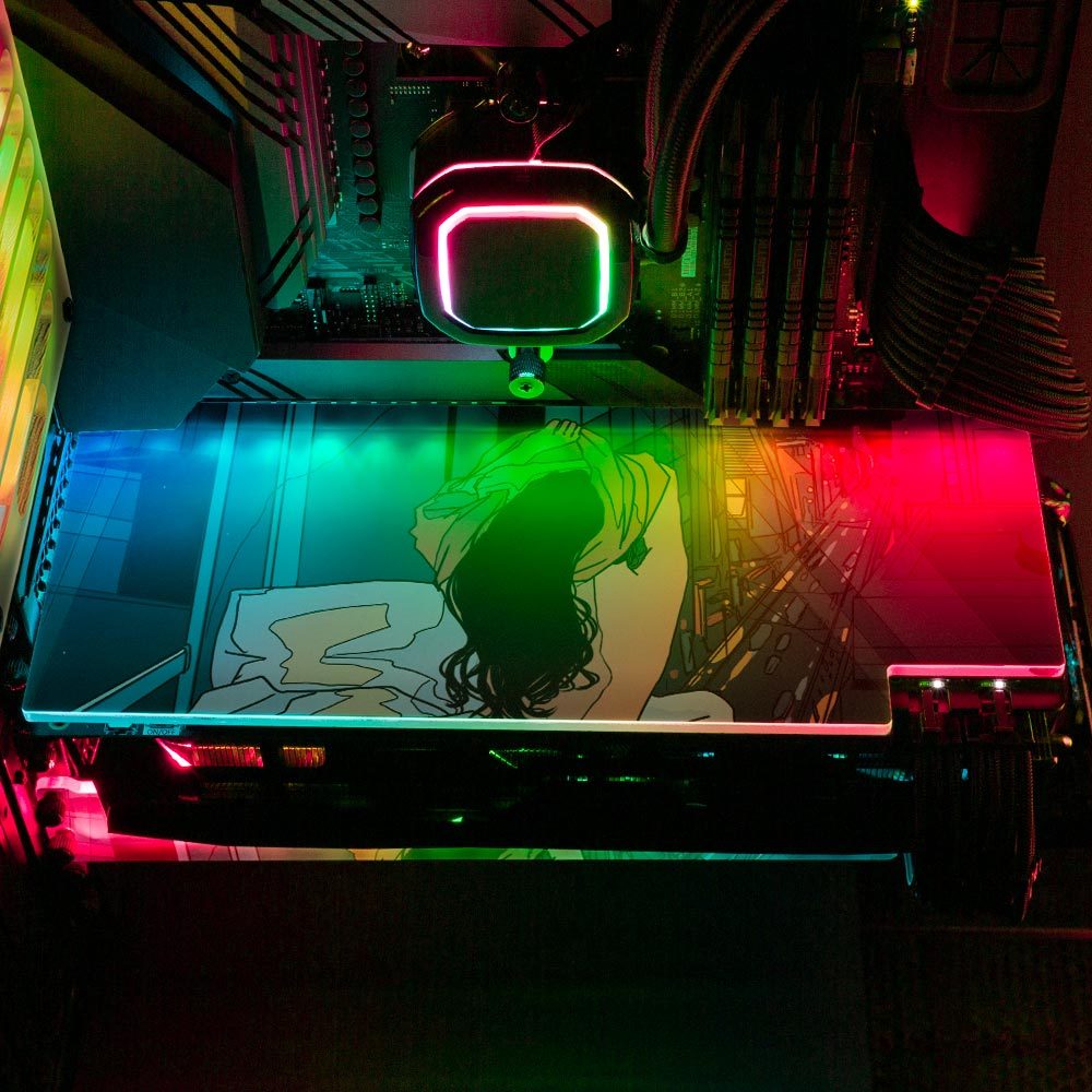 Goodnight City RGB GPU Backplate - Annicelric - V1Tech