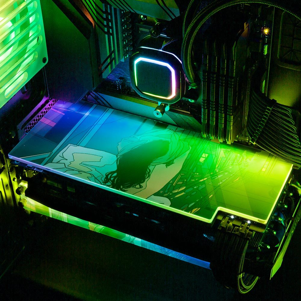 Goodnight City RGB GPU Backplate - Annicelric - V1Tech