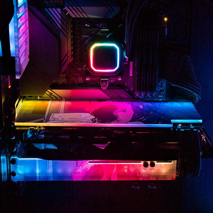 Goodnight City RGB GPU Support Bracket - Annicelric - V1Tech