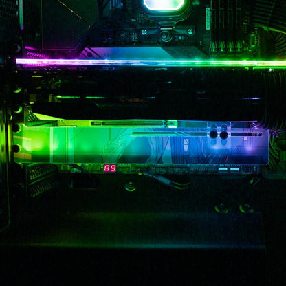 Goodnight City RGB GPU Support Bracket - Annicelric - V1Tech