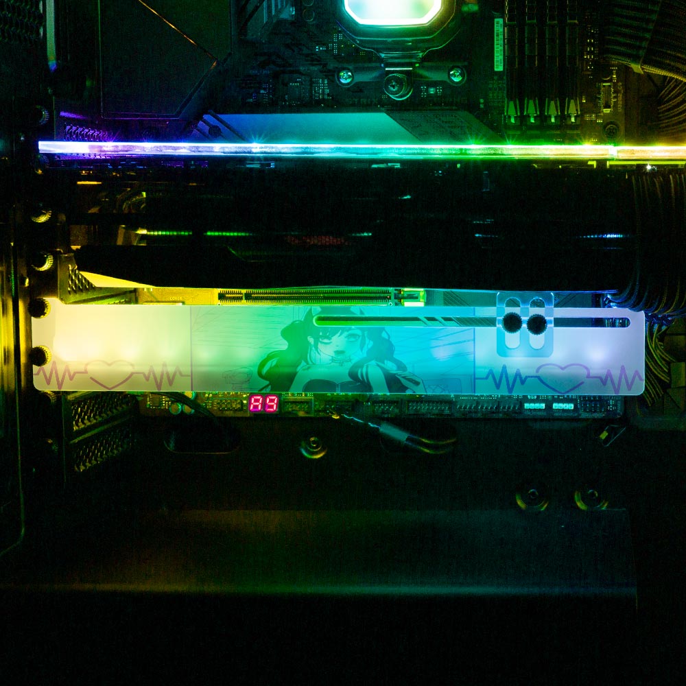 Gothic Demon RGB GPU Support Bracket - YacilArt - V1Tech