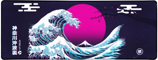 Great Wave Under the Moon Large Mouse Pad - Ddjvigo - V1Tech