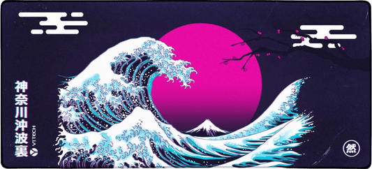 Great Wave Under the Moon X-Large Mouse Pad - Ddjvigo - V1Tech