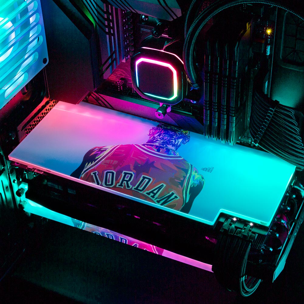 Greatest Athlete RGB GPU Backplate - Technodrome1 - V1Tech