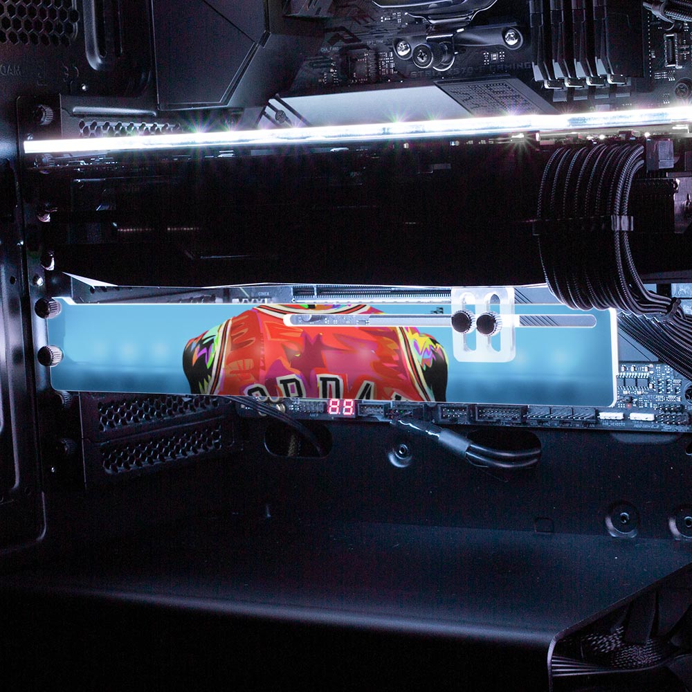 Greatest Athlete RGB GPU Support Bracket - Technodrome1 - V1Tech