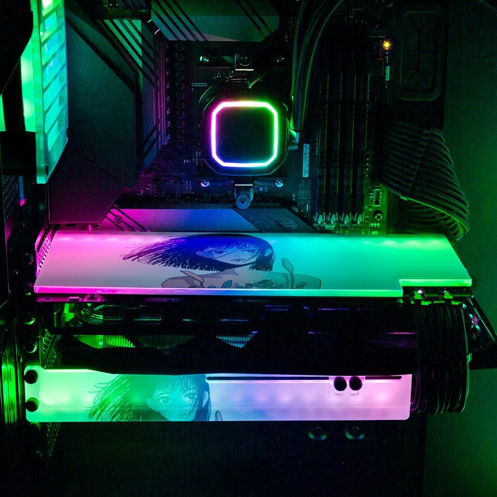 Grow Flowers Not Feelings RGB GPU Backplate - Annicelric - V1Tech