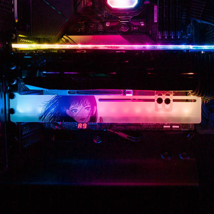 Grow Flowers Not Feelings RGB GPU Support Bracket - Annicelric - V1Tech