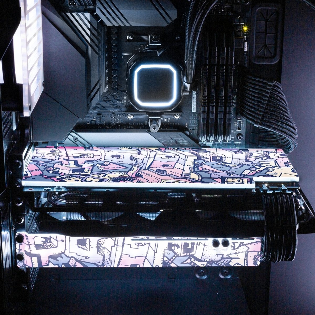 Grr Lines RGB GPU Support Bracket - Dune Haggar - V1Tech