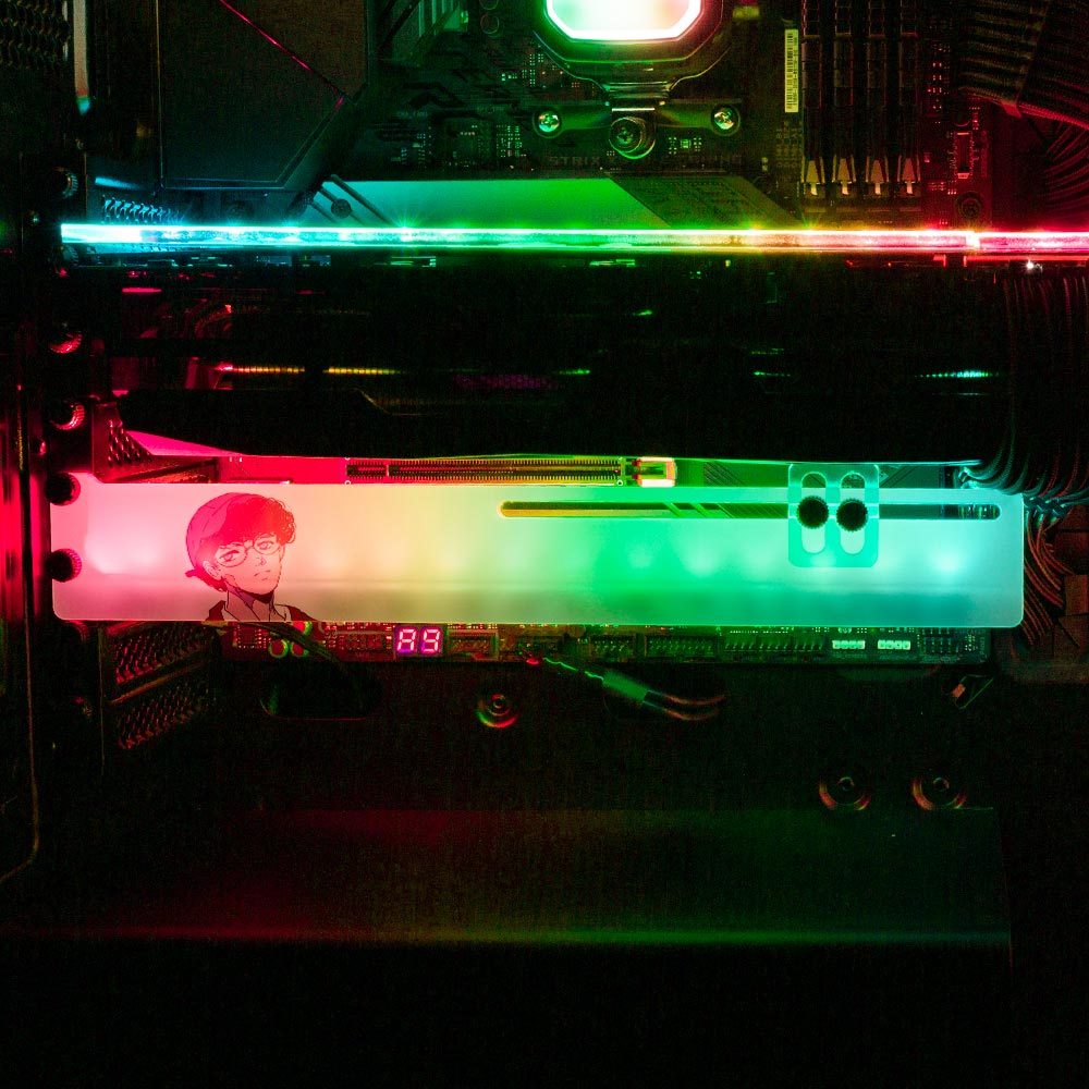 Grunge Boy RGB GPU Support Bracket - Annicelric - V1Tech