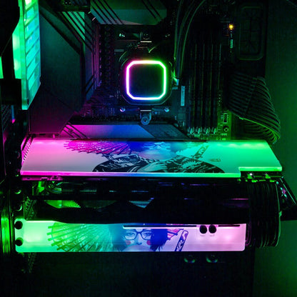 Gum Geisha RGB GPU Backplate - HeyMoonly - V1Tech