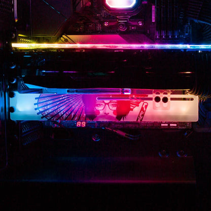 Gum Geisha RGB GPU Support Bracket - HeyMoonly - V1Tech