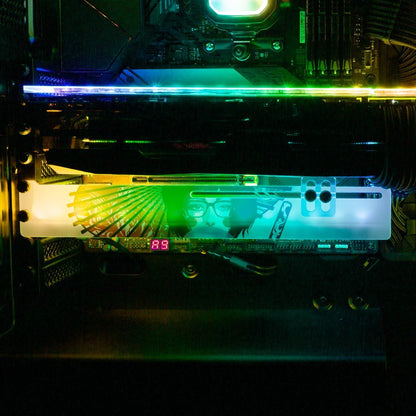 Gum Geisha RGB GPU Support Bracket - HeyMoonly - V1Tech