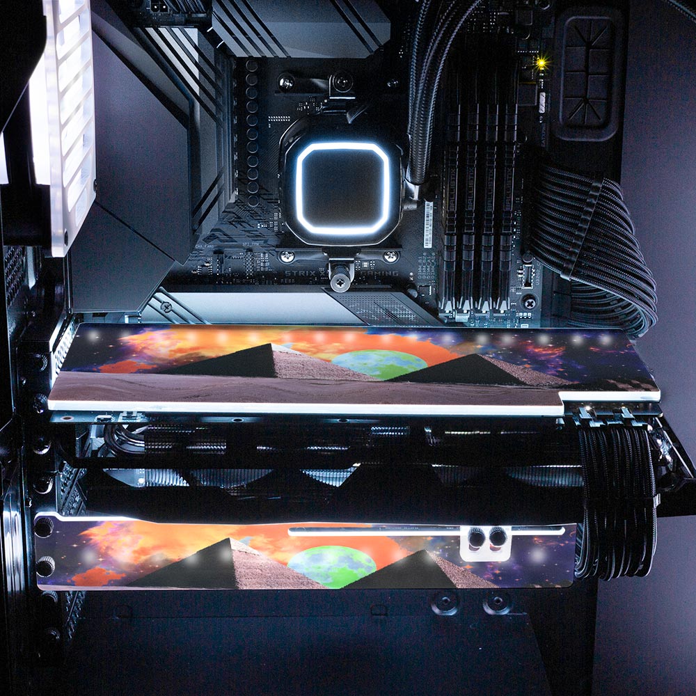 Gypsy RGB GPU Support Bracket - Cajuca Art - V1Tech