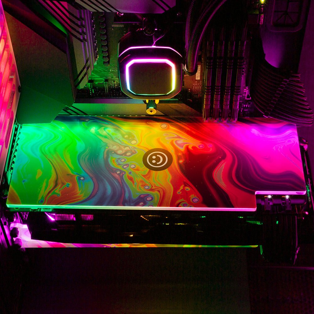 Happy RGB GPU Backplate - Maalavidaa - V1Tech