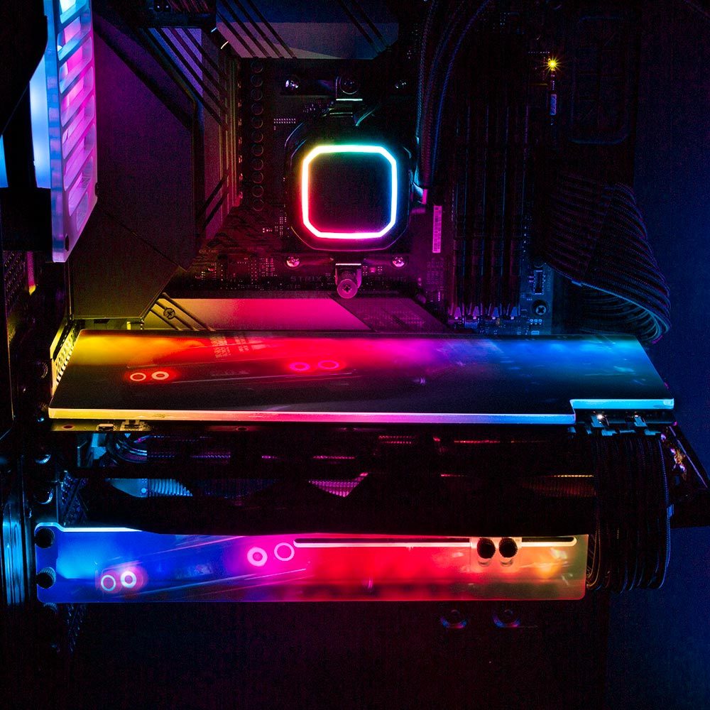 Hazy Car Ride RGB GPU Backplate - Skie Graphic Studio - V1Tech