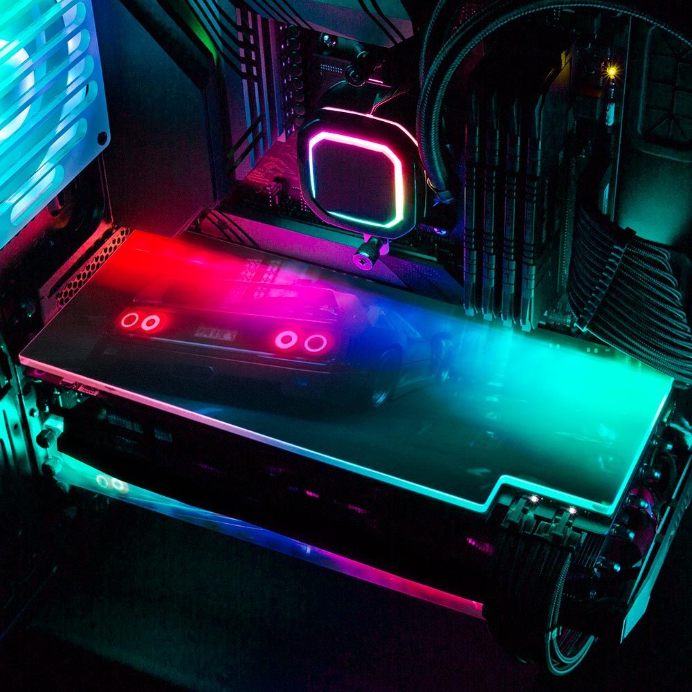 Hazy Car Ride RGB GPU Backplate - Skie Graphic Studio - V1Tech