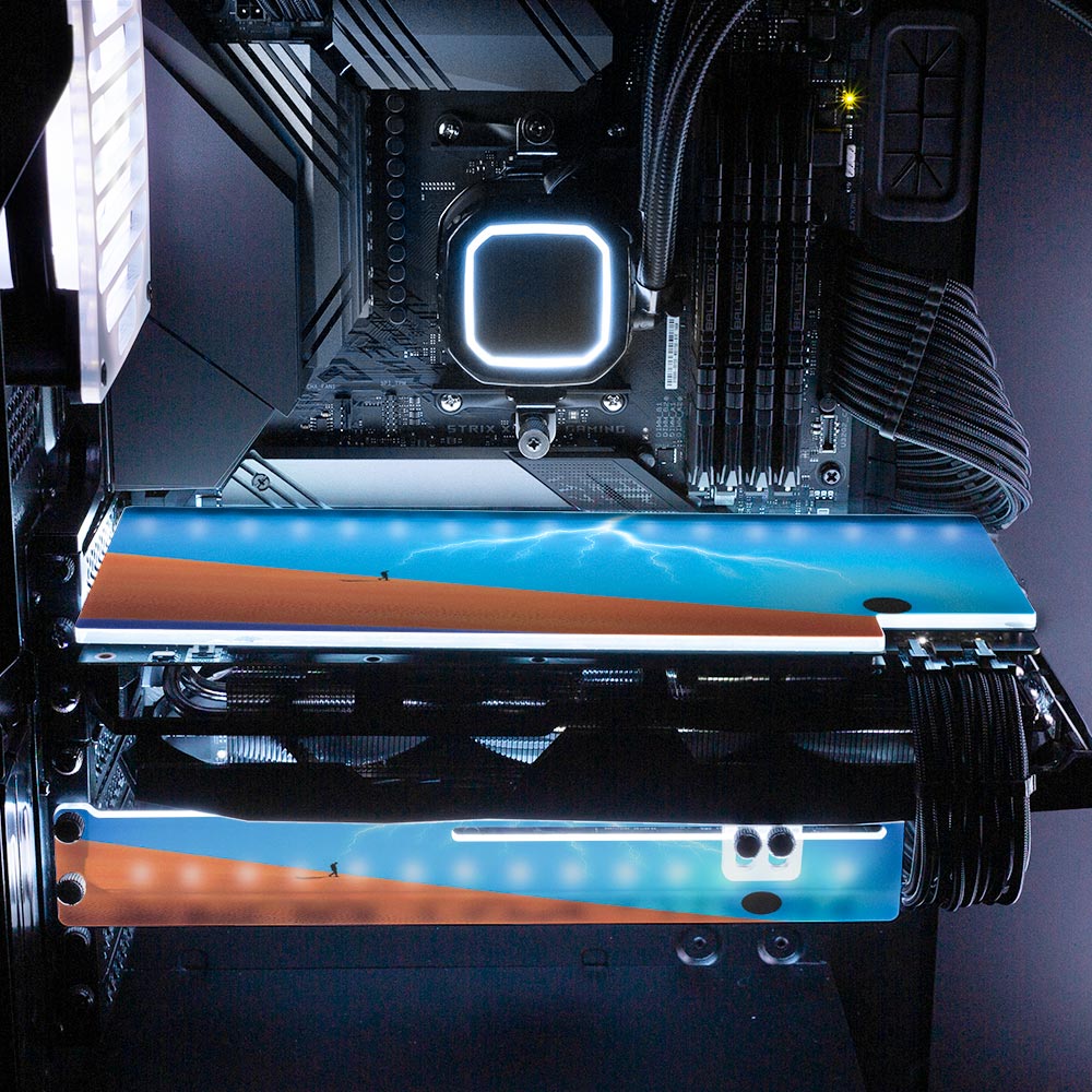 Heavenly Union RGB GPU Backplate - Spectacular.way - V1Tech