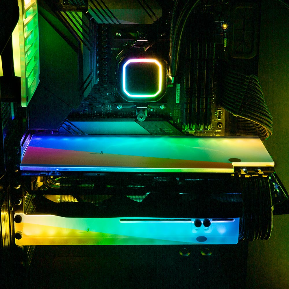 Heavenly Union RGB GPU Backplate - Spectacular.way - V1Tech