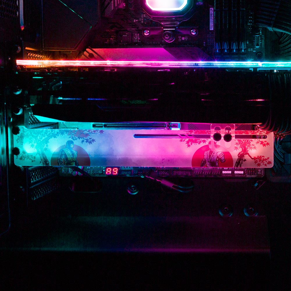 Hellfire VS Ice RGB GPU Support Bracket - Ddjvigo - V1Tech