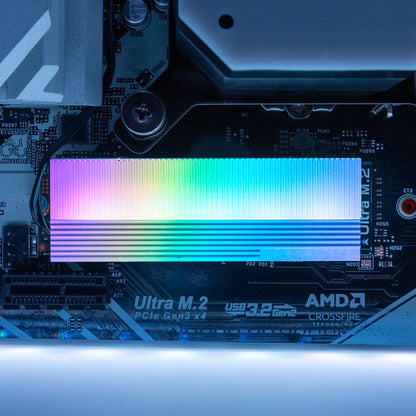 Hologram M.2 Heatsink Cover with ARGB Lighting - Javilostcontrol - V1Tech