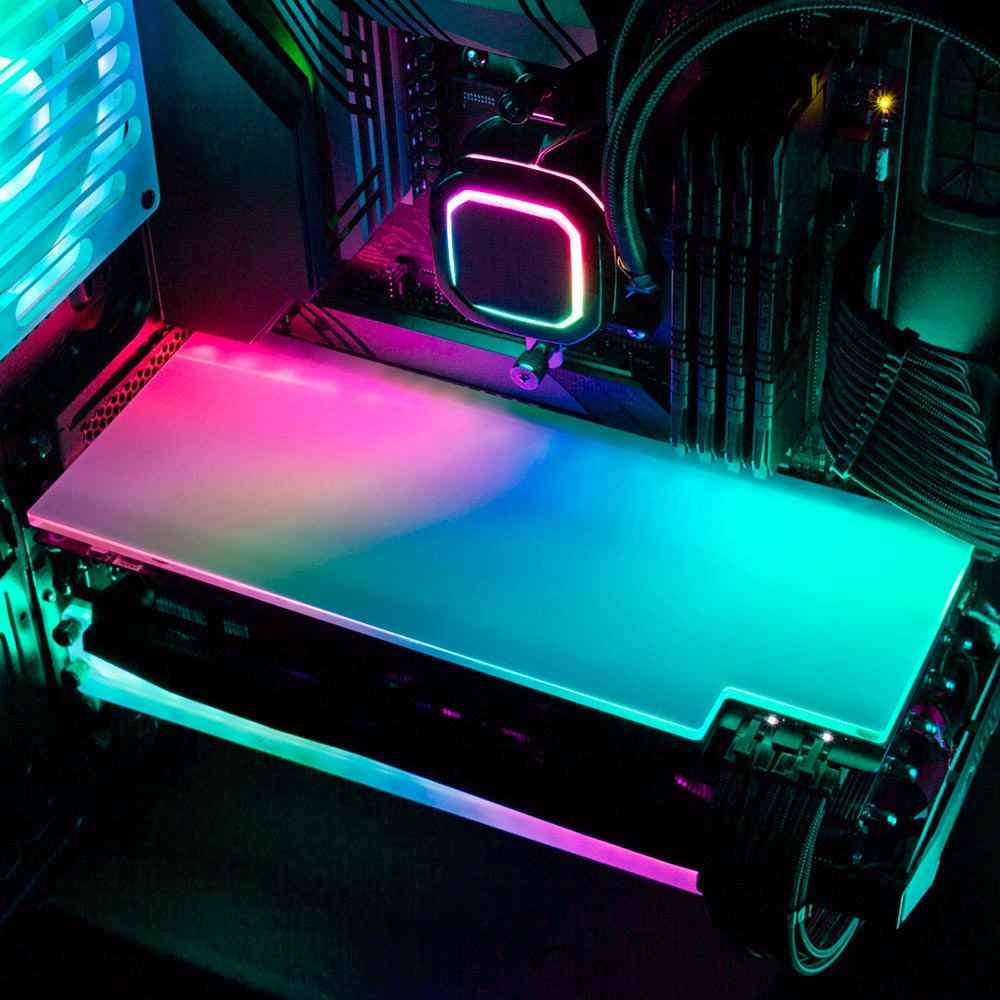 Hologram RGB GPU Backplate - Javilostcontrol - V1Tech