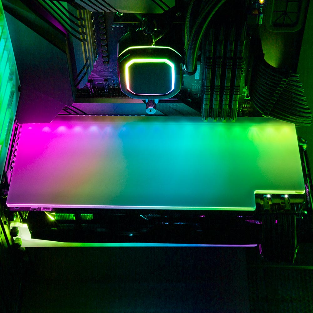 Hologram RGB GPU Backplate - Javilostcontrol - V1Tech