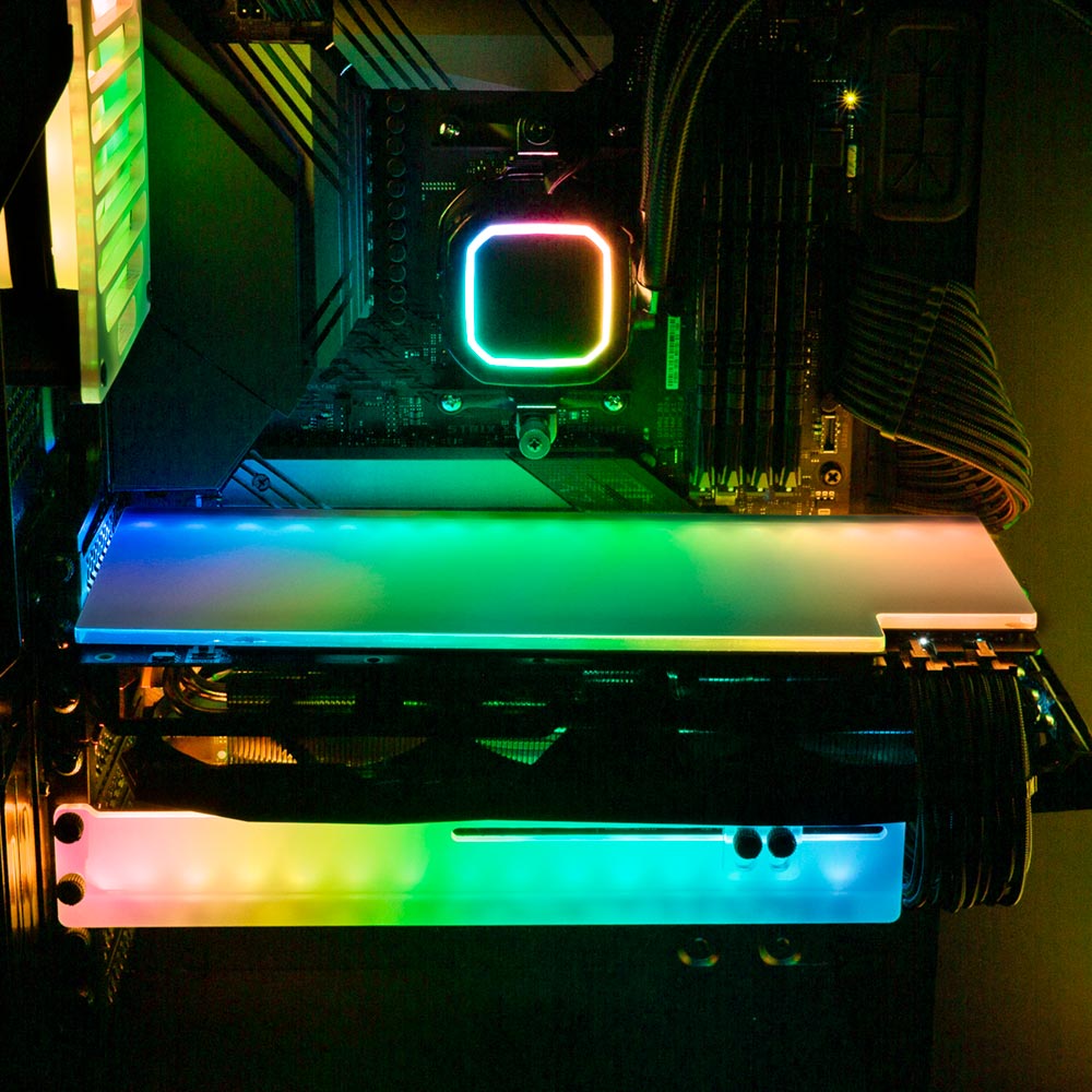 Hologram RGB GPU Backplate - Javilostcontrol - V1Tech