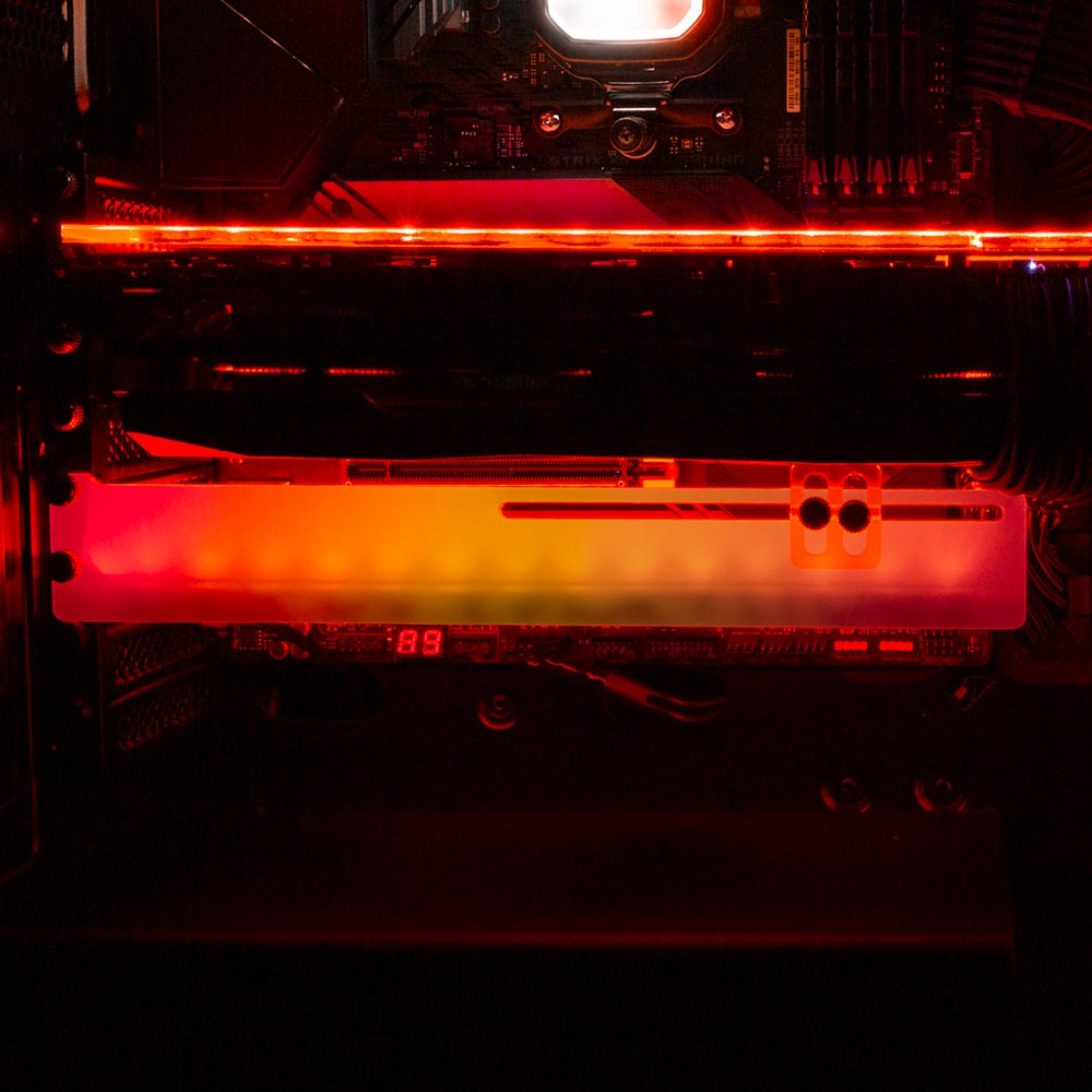 Hologram RGB GPU Support Bracket - Javilostcontrol - V1Tech