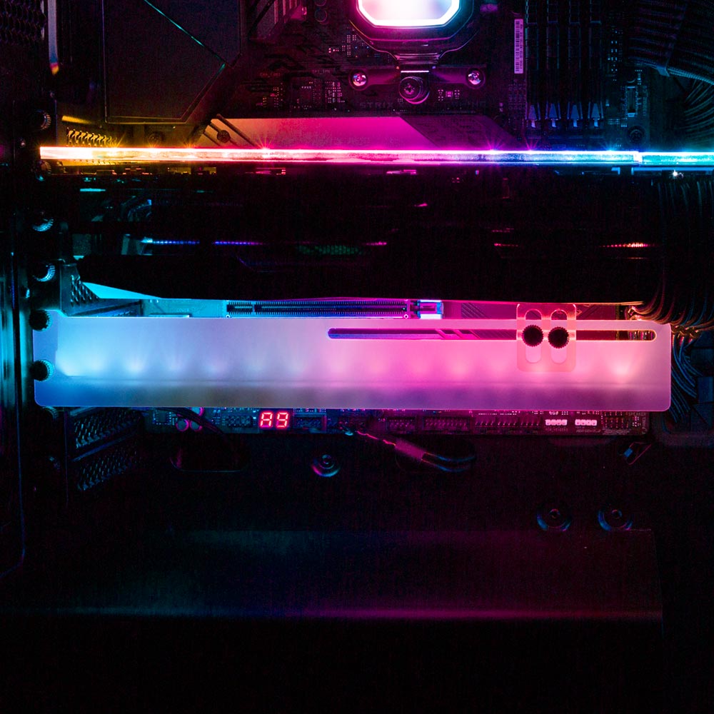 Hologram RGB GPU Support Bracket - Javilostcontrol - V1Tech