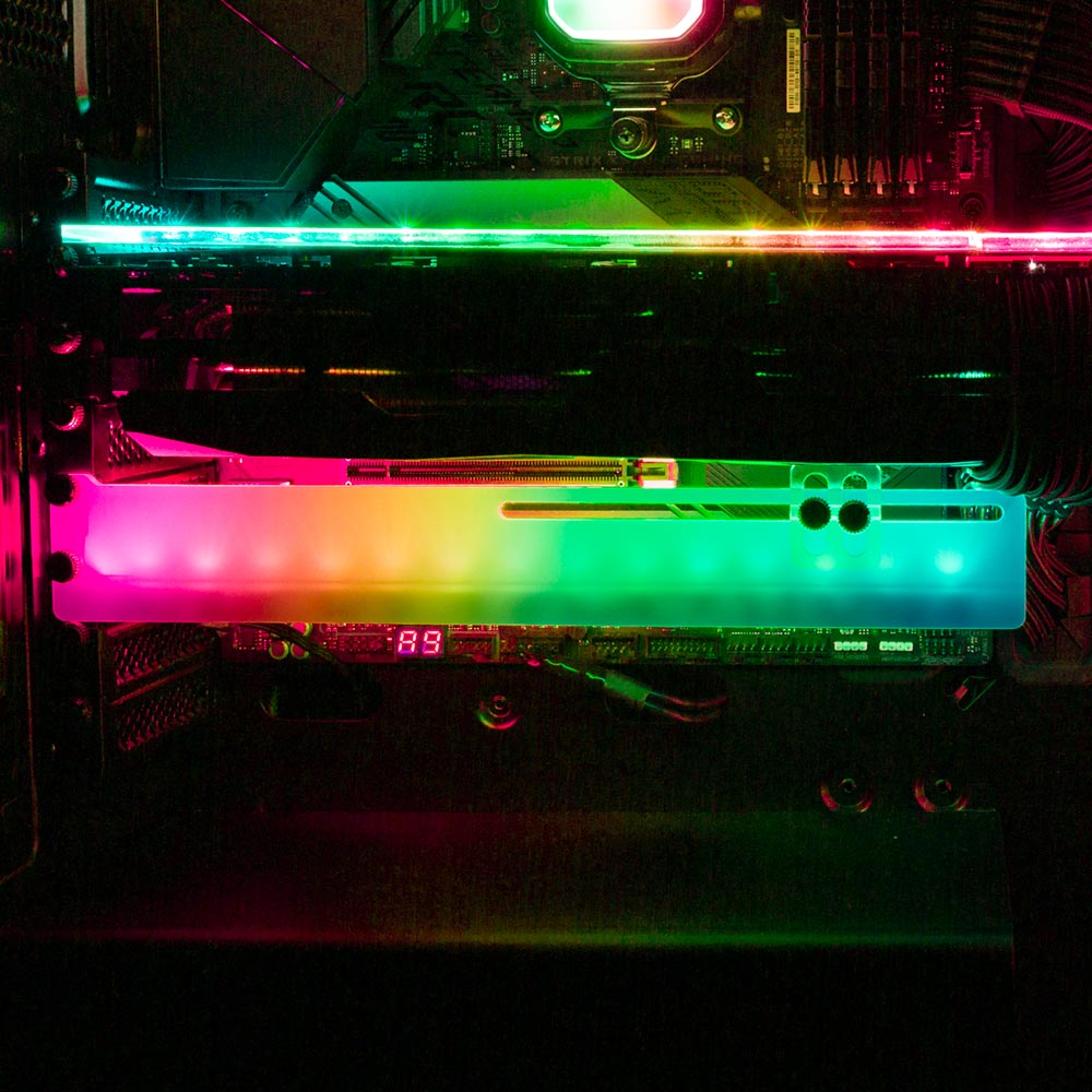 Hologram RGB GPU Support Bracket - Javilostcontrol - V1Tech