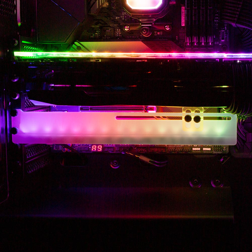 Hologram RGB GPU Support Bracket - Javilostcontrol - V1Tech