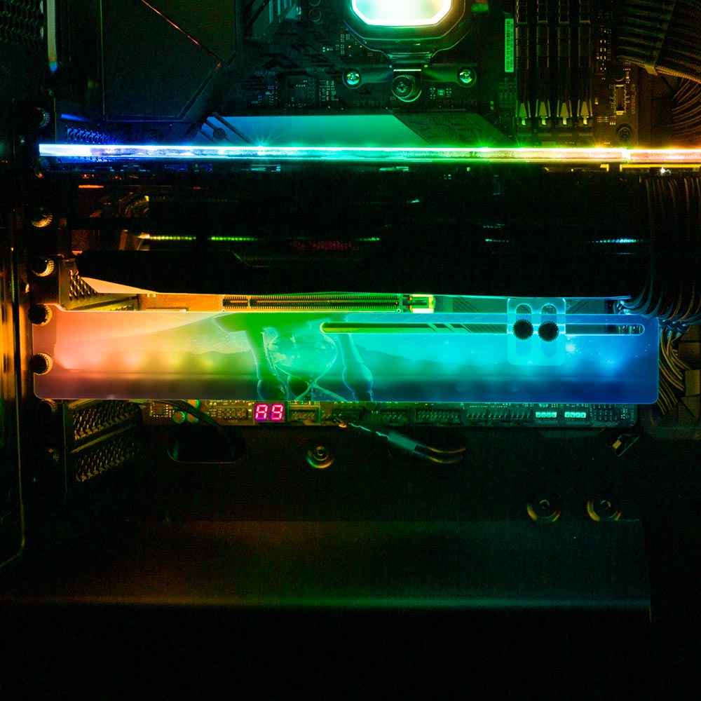 Hour Glass RGB GPU Support Bracket - Ismaeel Shaikh - V1Tech