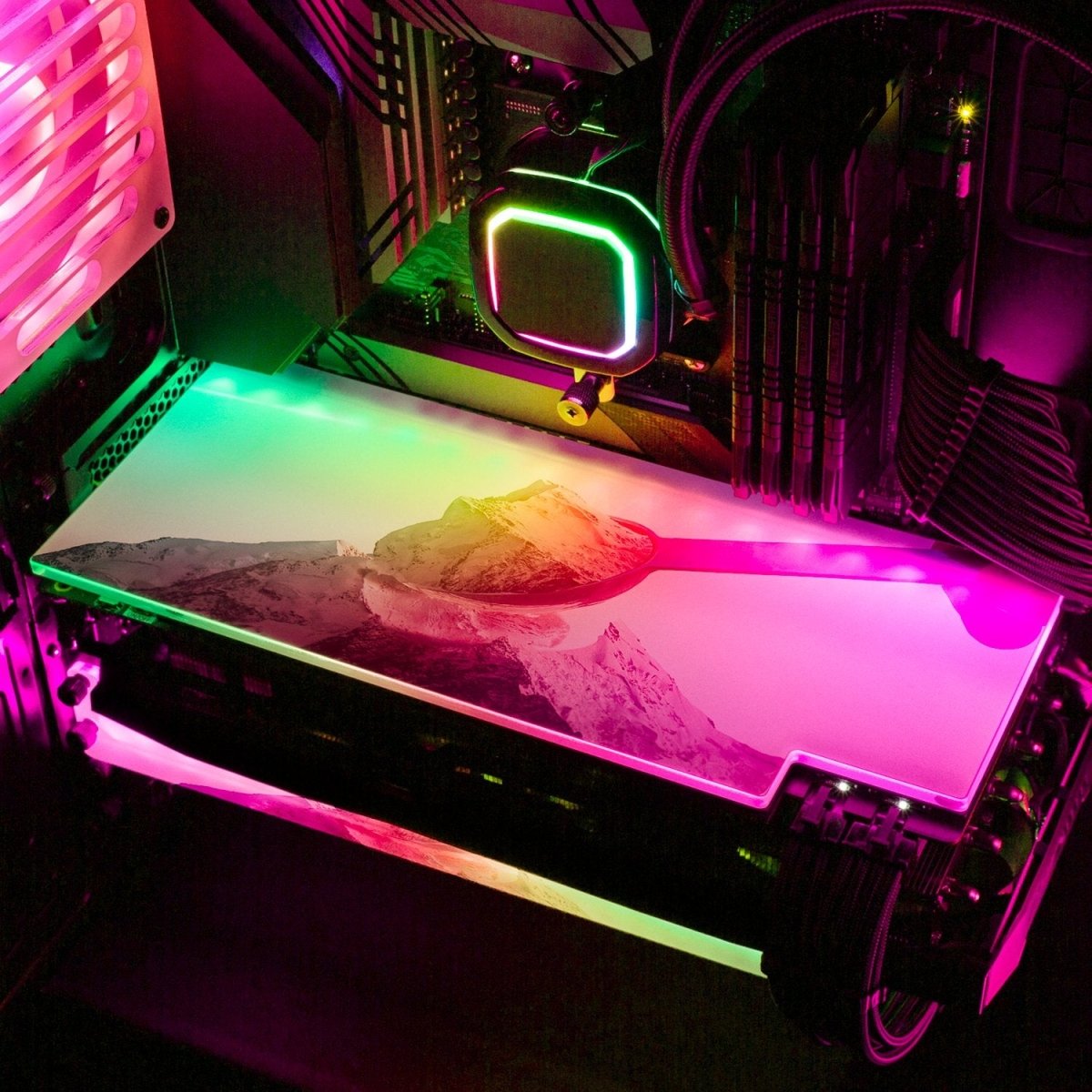 How Many Cups RGB GPU Backplate - Perphotal - V1Tech