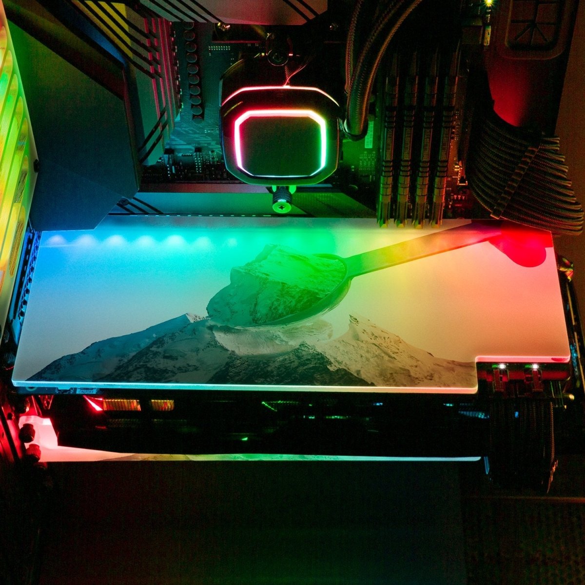 How Many Cups RGB GPU Backplate - Perphotal - V1Tech