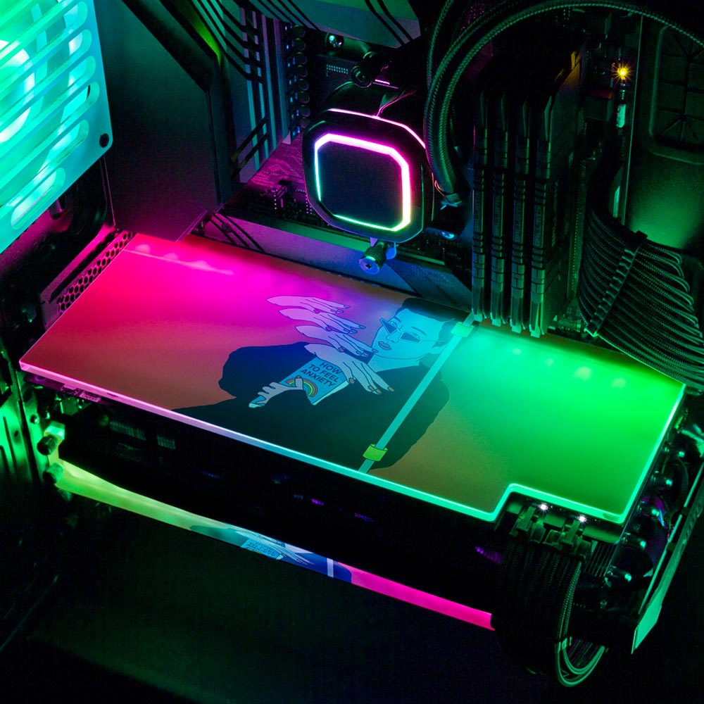 How to Feel Anxiety RGB GPU Backplate - Javilostcontrol - V1Tech