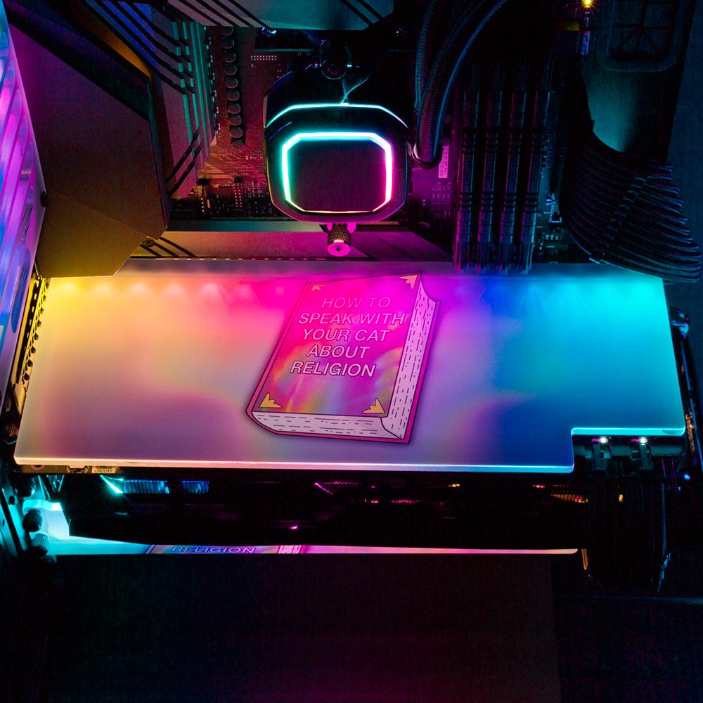 How to Speak with Your Cat RGB GPU Backplate - Javilostcontrol - V1Tech