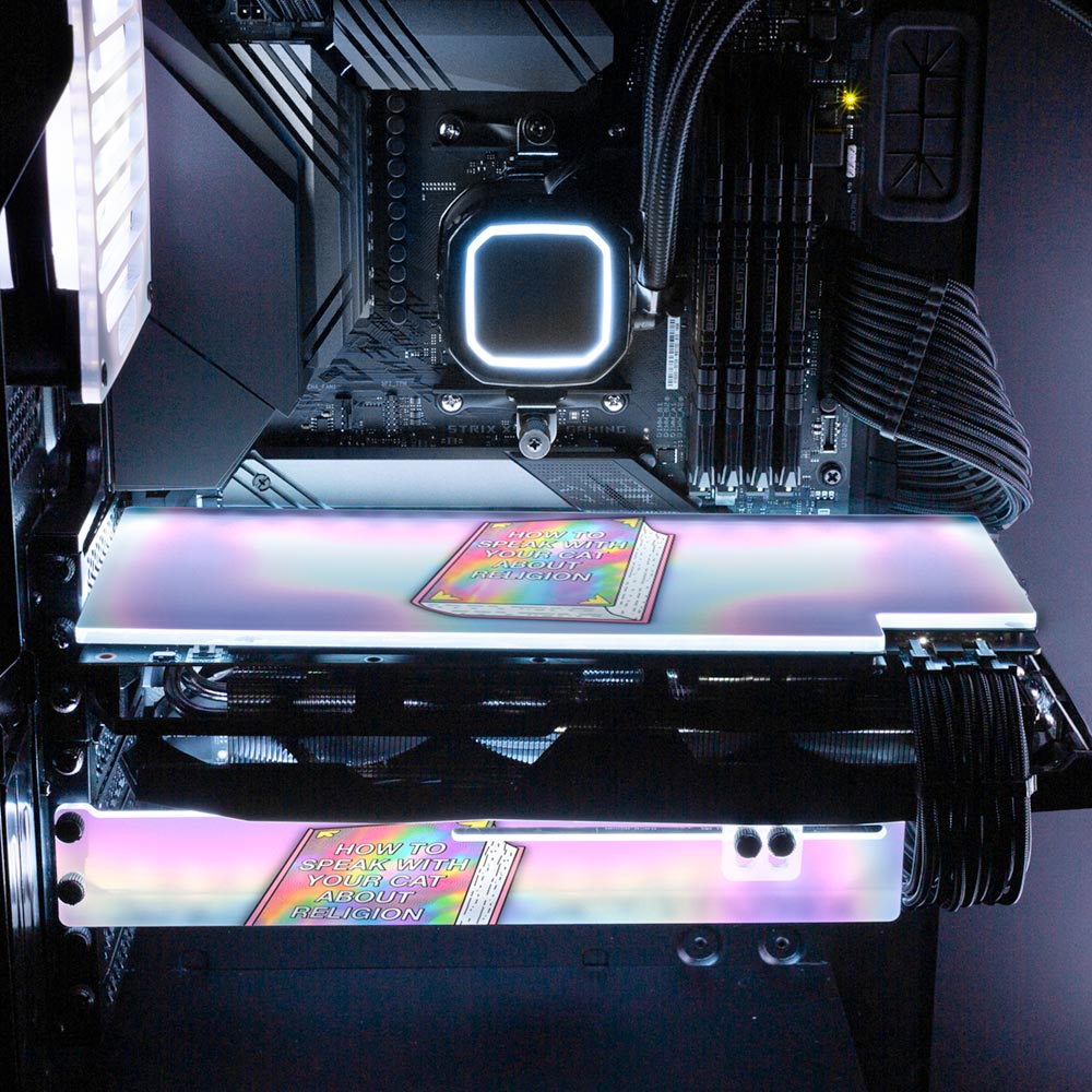 How to Speak with Your Cat RGB GPU Support Bracket - Javilostcontrol - V1Tech