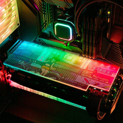 Ice Cream Stop RGB GPU Backplate - Seerlight - V1Tech