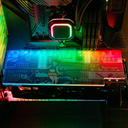 Ice Cream Stop RGB GPU Backplate - Seerlight - V1Tech