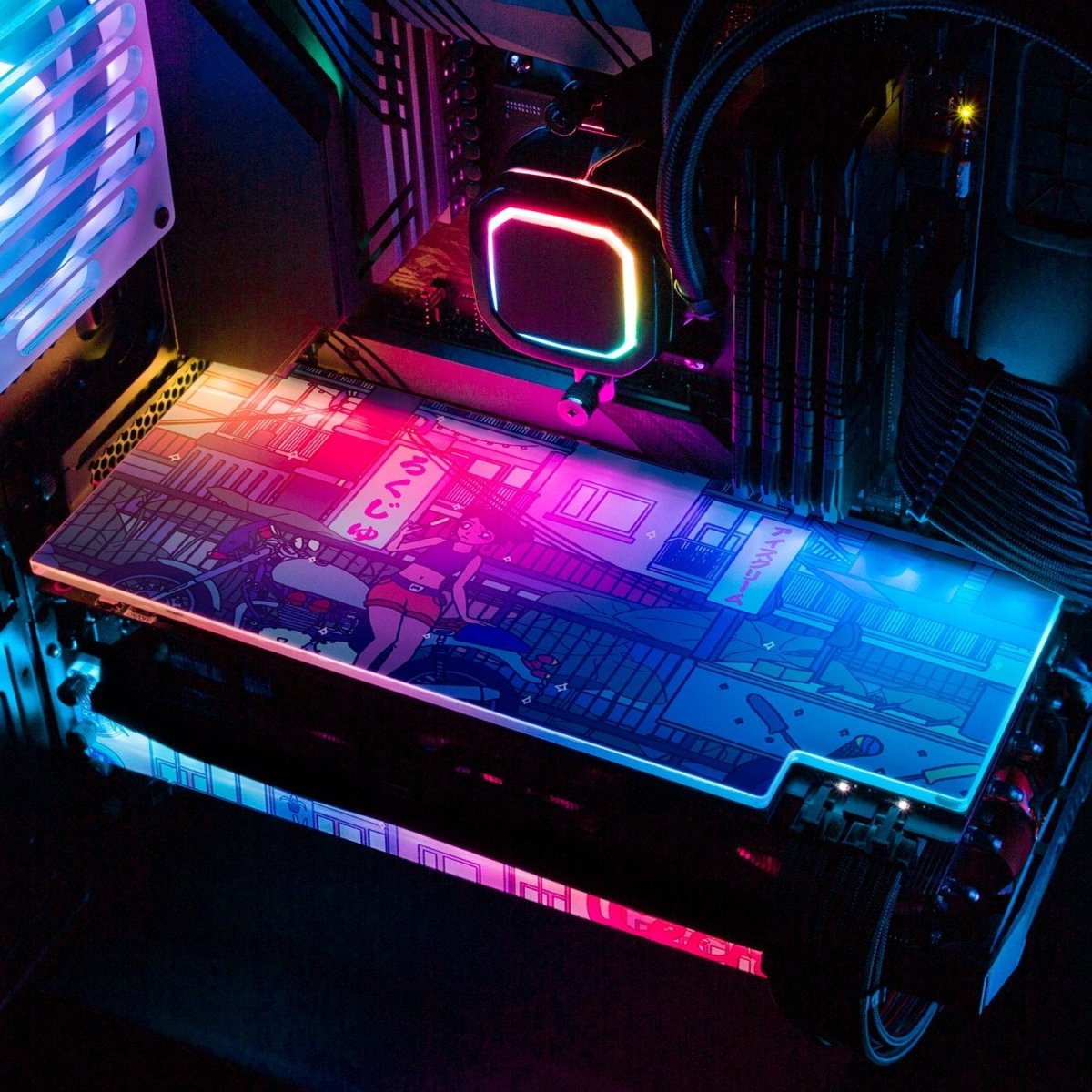 Ice Cream Stop RGB GPU Backplate - Seerlight - V1Tech