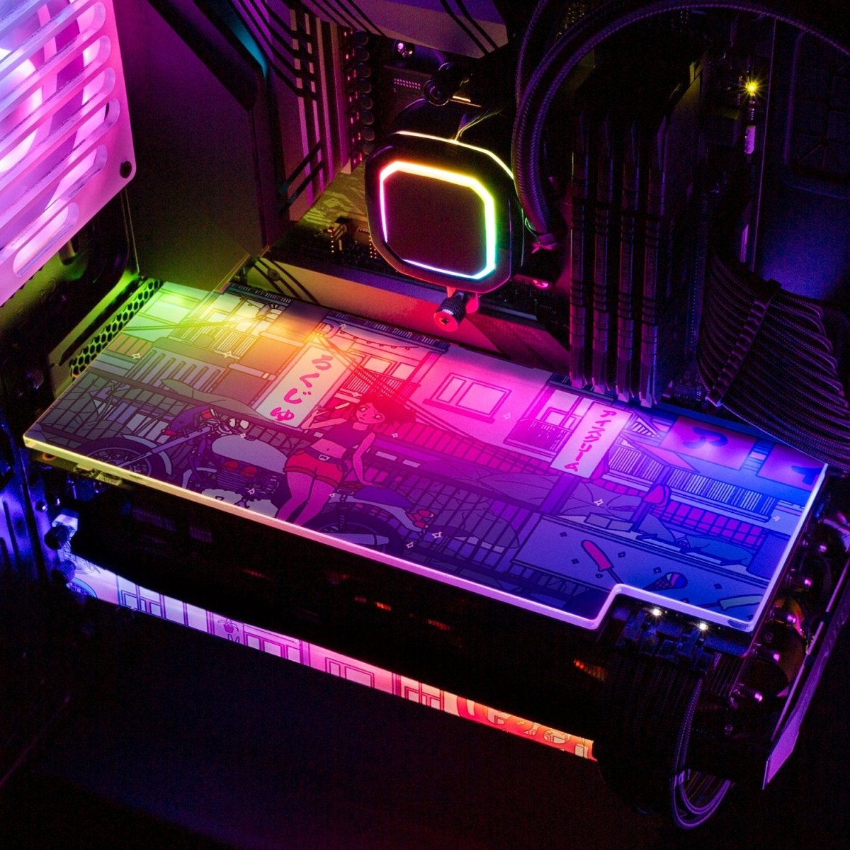 Ice Cream Stop RGB GPU Backplate - Seerlight - V1Tech