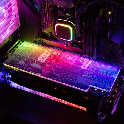 Ice Cream Stop RGB GPU Backplate - Seerlight - V1Tech