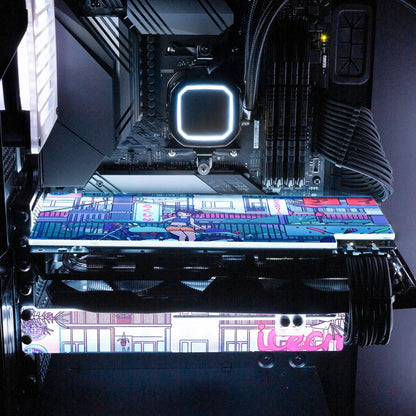 Ice Cream Stop RGB GPU Backplate - Seerlight - V1Tech