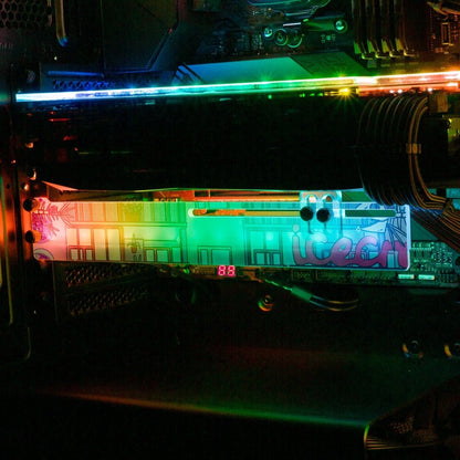 Ice Cream Stop RGB GPU Support Bracket - Seerlight - V1Tech