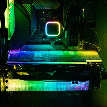 Ice Cream Stop RGB GPU Support Bracket - Seerlight - V1Tech