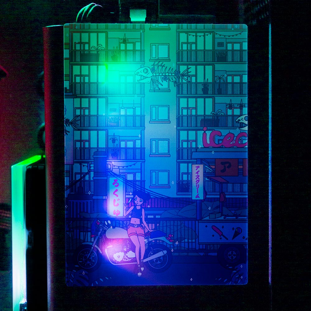 Ice Cream Stop RGB SSD Cover Vertical - Seerlight - V1Tech